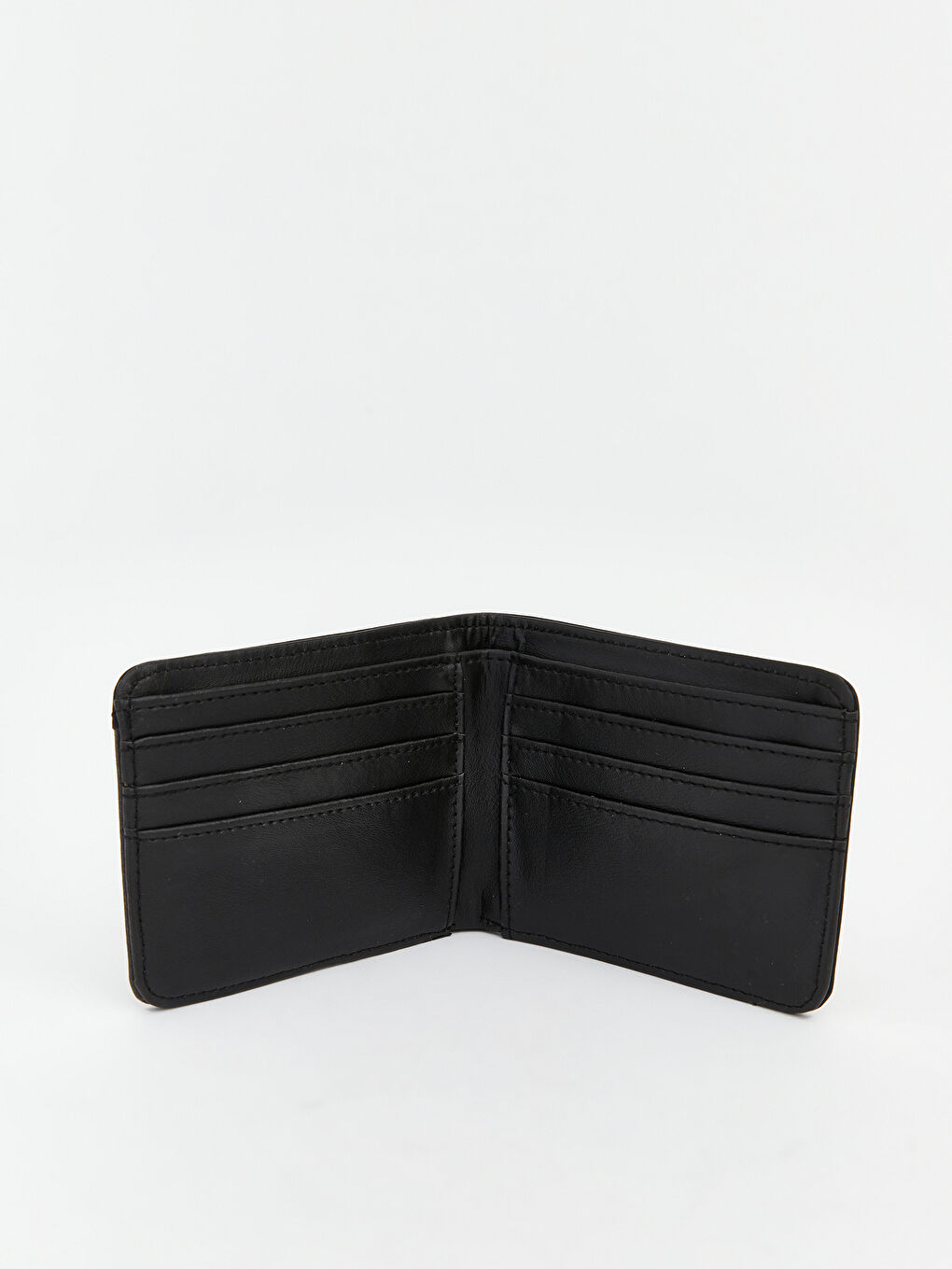 Siyah Deri Görünümlü Erkek Cüzdan-2