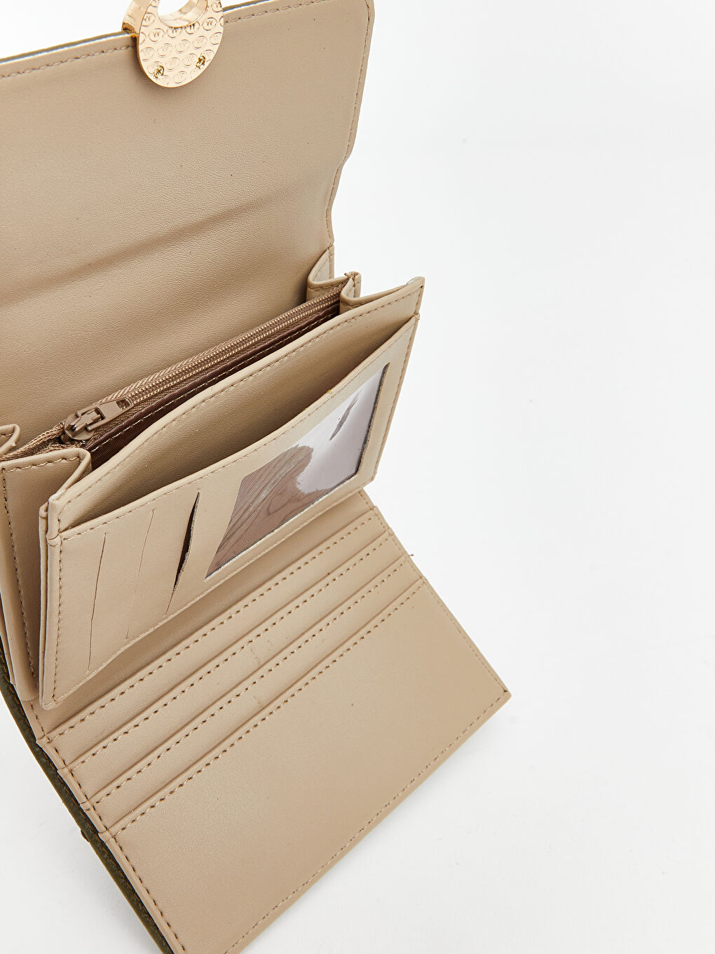 Yeşil Çıtçıt Kapamalı Kadın Cüzdan-2