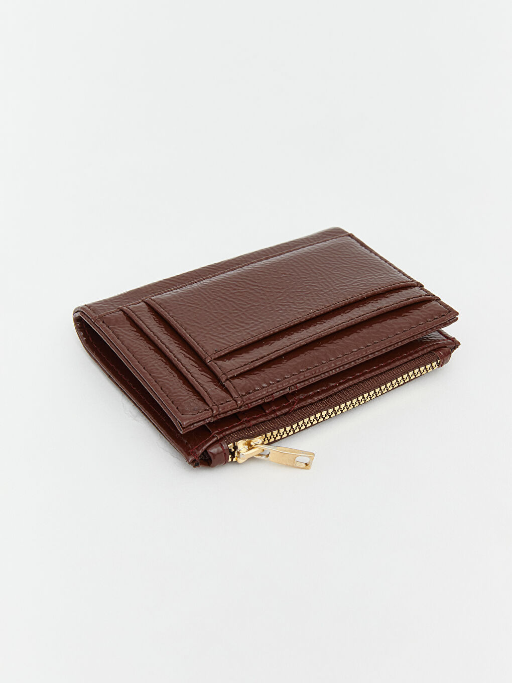 Kahverengi Deri Görünümlü Kadın Cüzdan-2