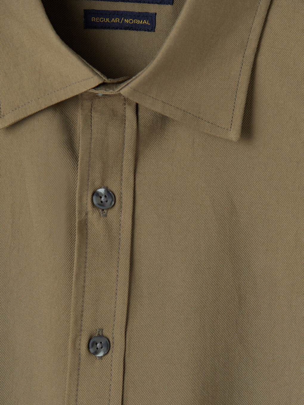 Kahverengi Regular Fit Erkek Gömlek-2