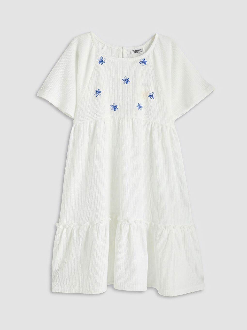 Flower Embroidered Girls' Dress