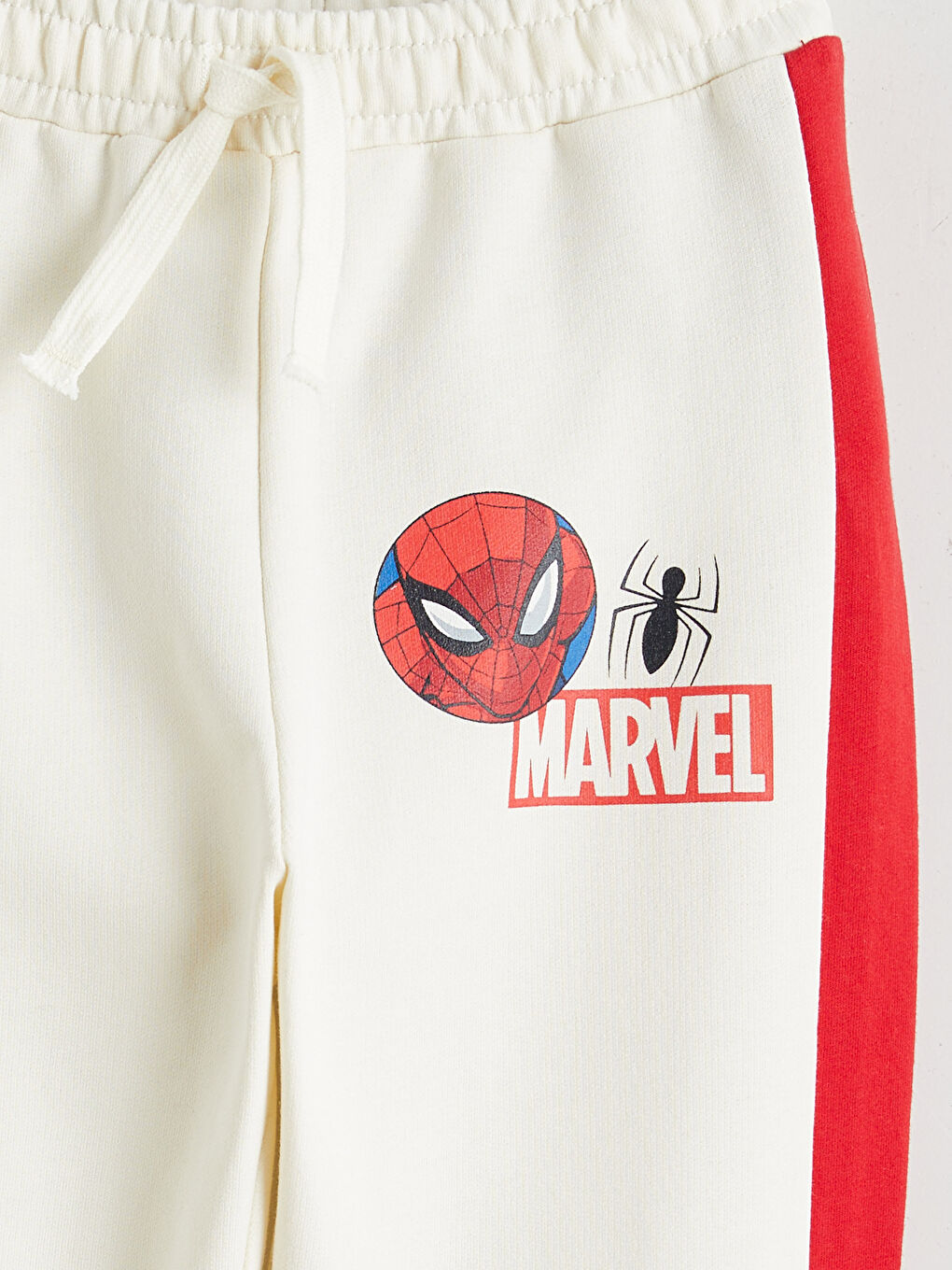 Bej Spider-Man Baskılı Erkek Çocuk Jogger Eşofman Altı-2