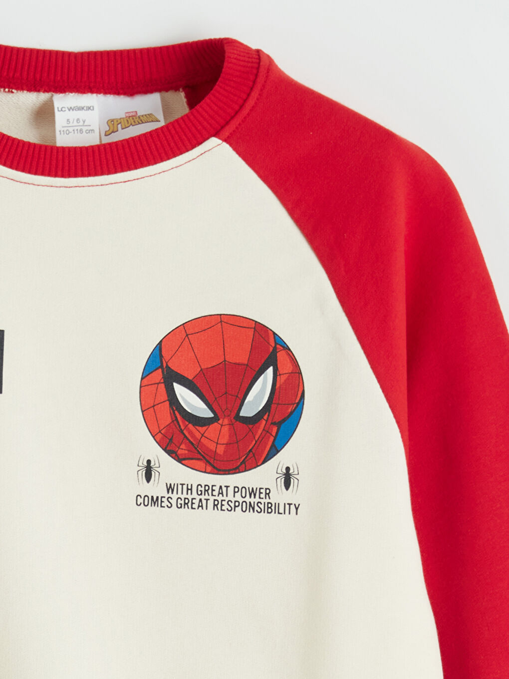 Bej Spider-Man Baskılı Erkek Çocuk Sweatshirt-2