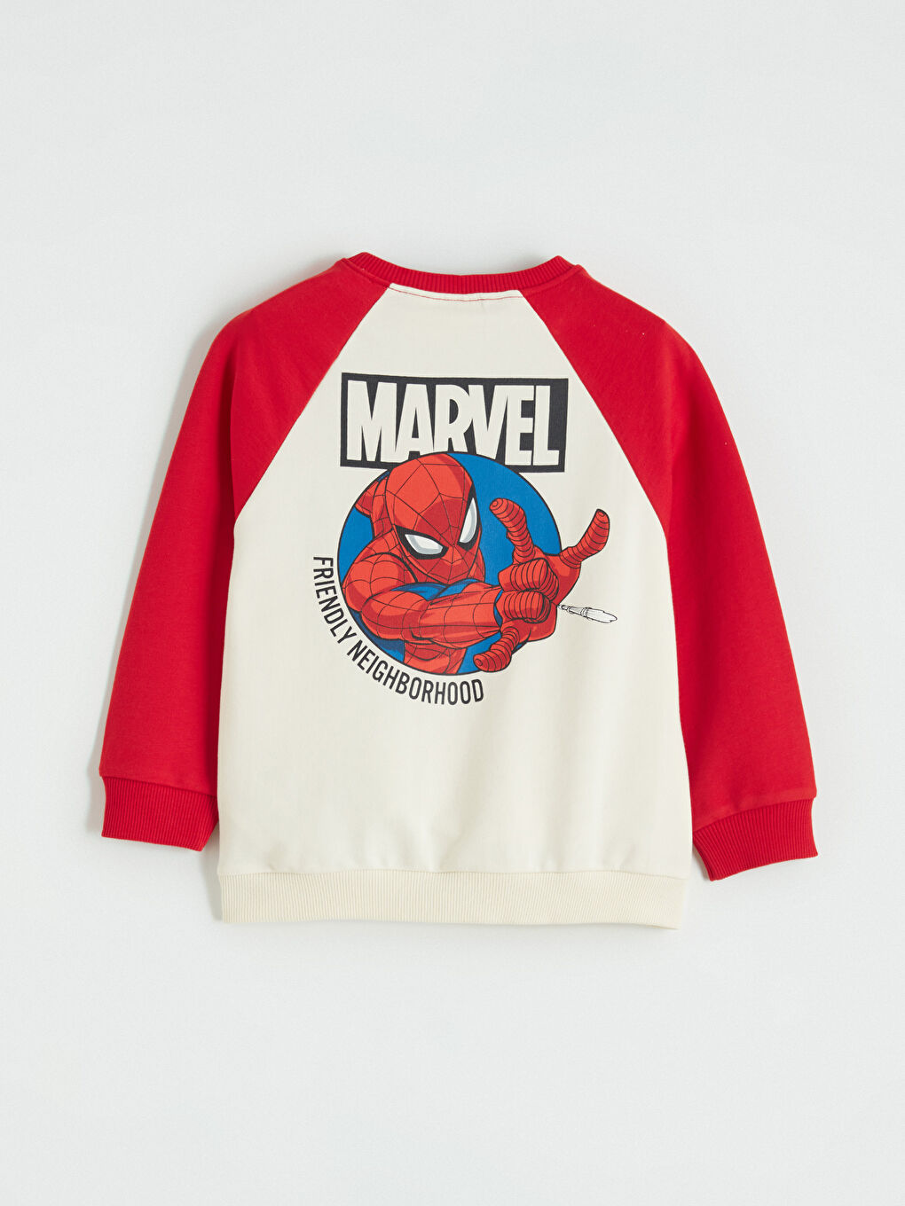 Bej Spider-Man Baskılı Erkek Çocuk Sweatshirt-3