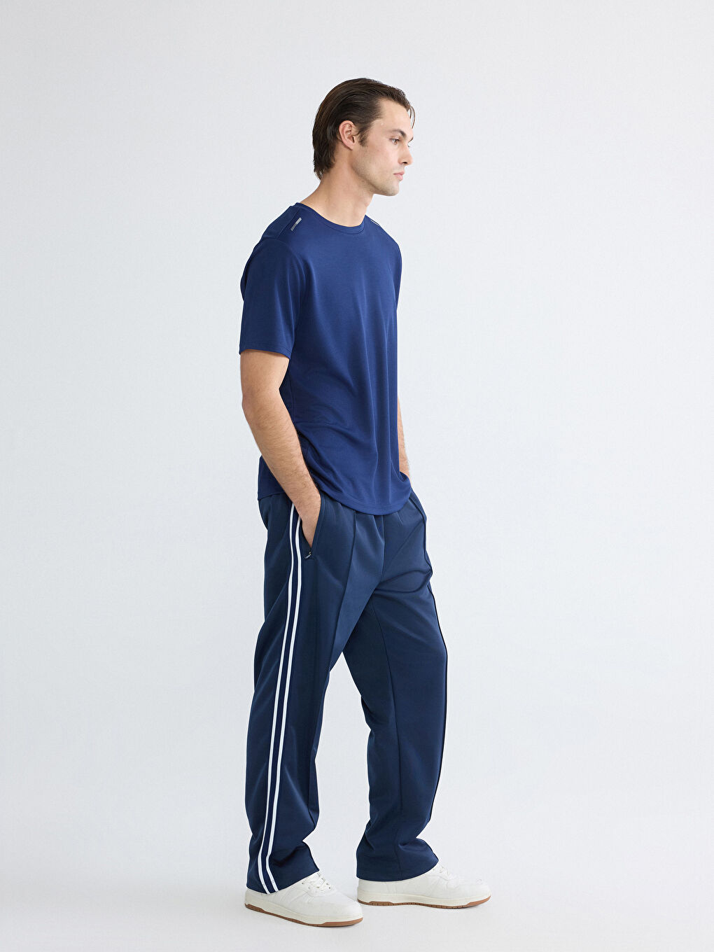 Lacivert Rahat Kalıp Erkek Eşofman Altı