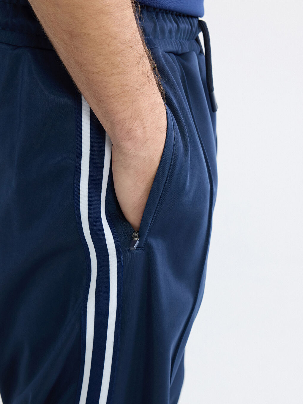 Lacivert Rahat Kalıp Erkek Eşofman Altı-2