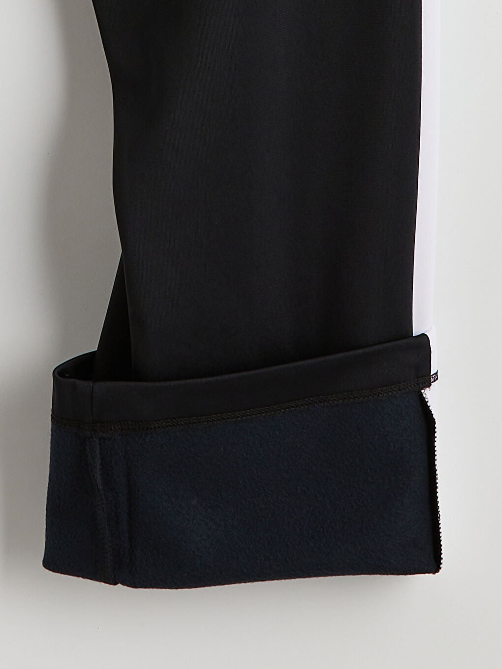 Siyah Loose Fit Şeritli Erkek Eşofman Altı-1