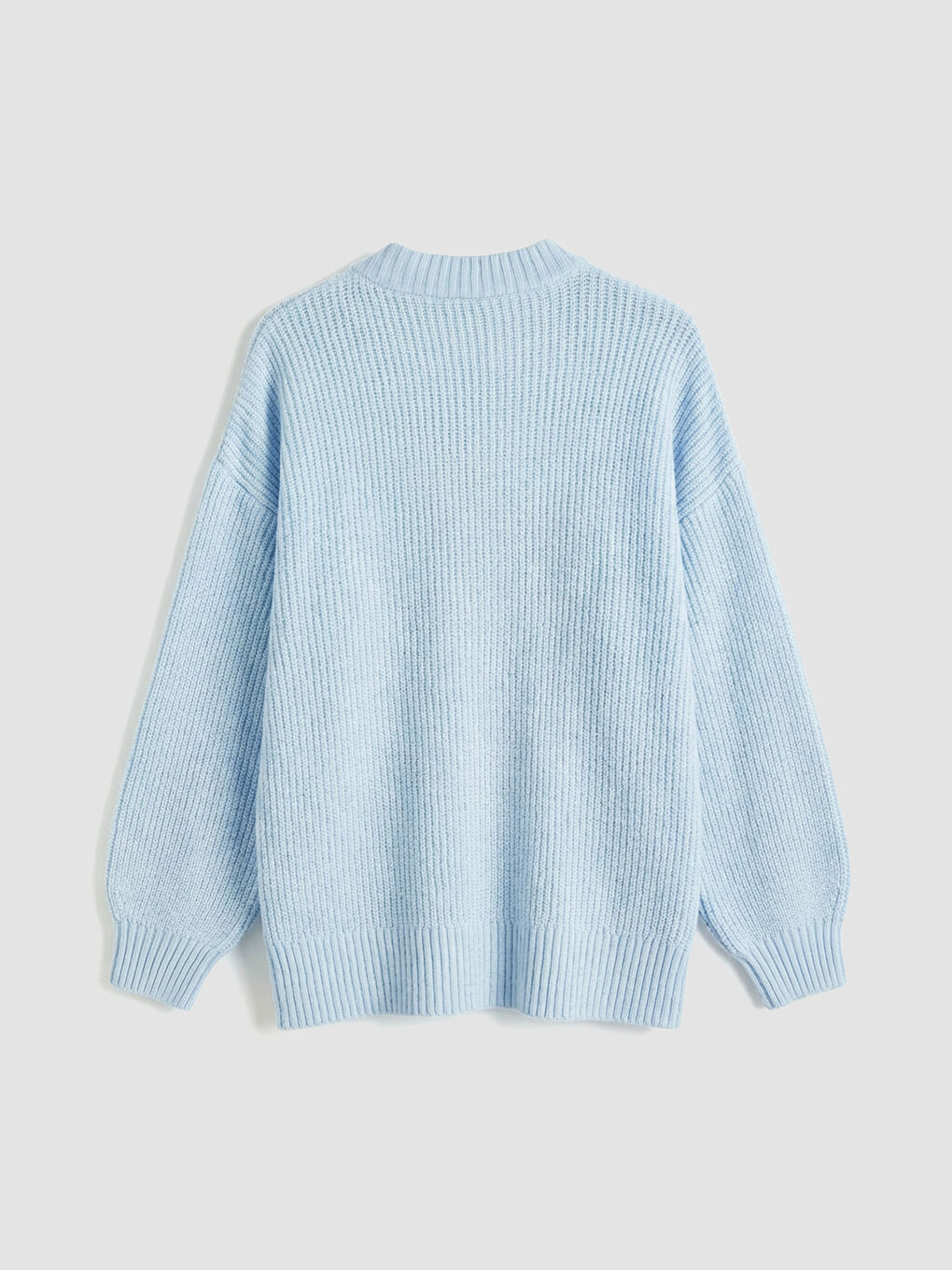 Mavi Bisiklet Yaka Oversize Kadın Triko Kazak-5