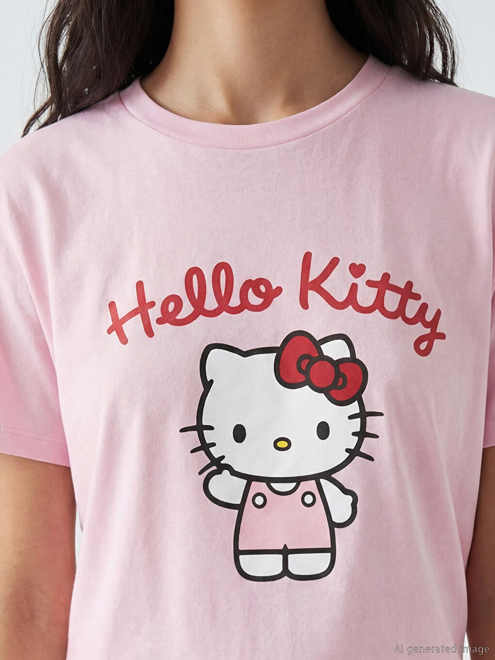 Hello Kitty Crew Neck Women's T-Shirt-2