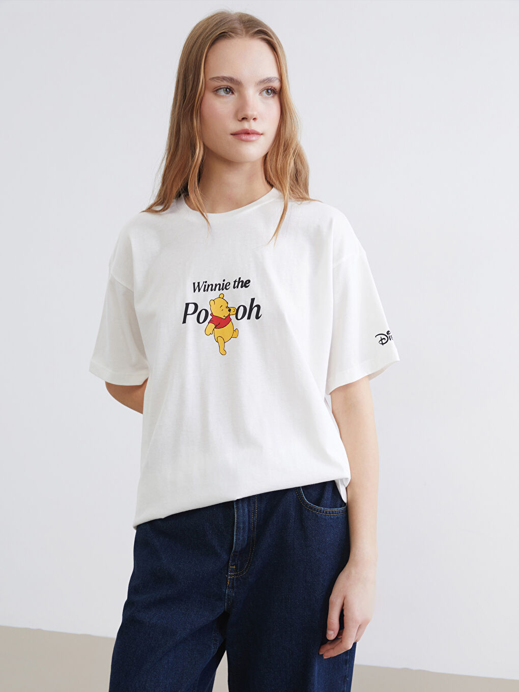 Winnie the Pooh Print Women's T-Shirt-3