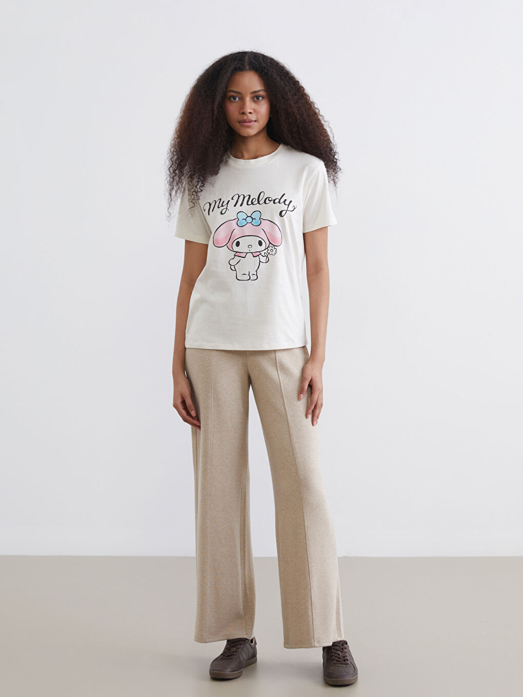 بنطال رياضي بيج امرأة