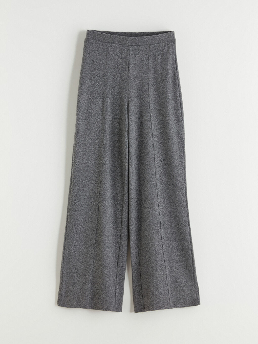 Antrasit Beli Lastikli Geniş Paça Kadın Eşofman Altı