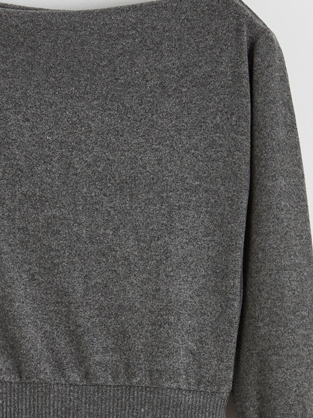 Antrasit Kayık Yaka Bluz-1