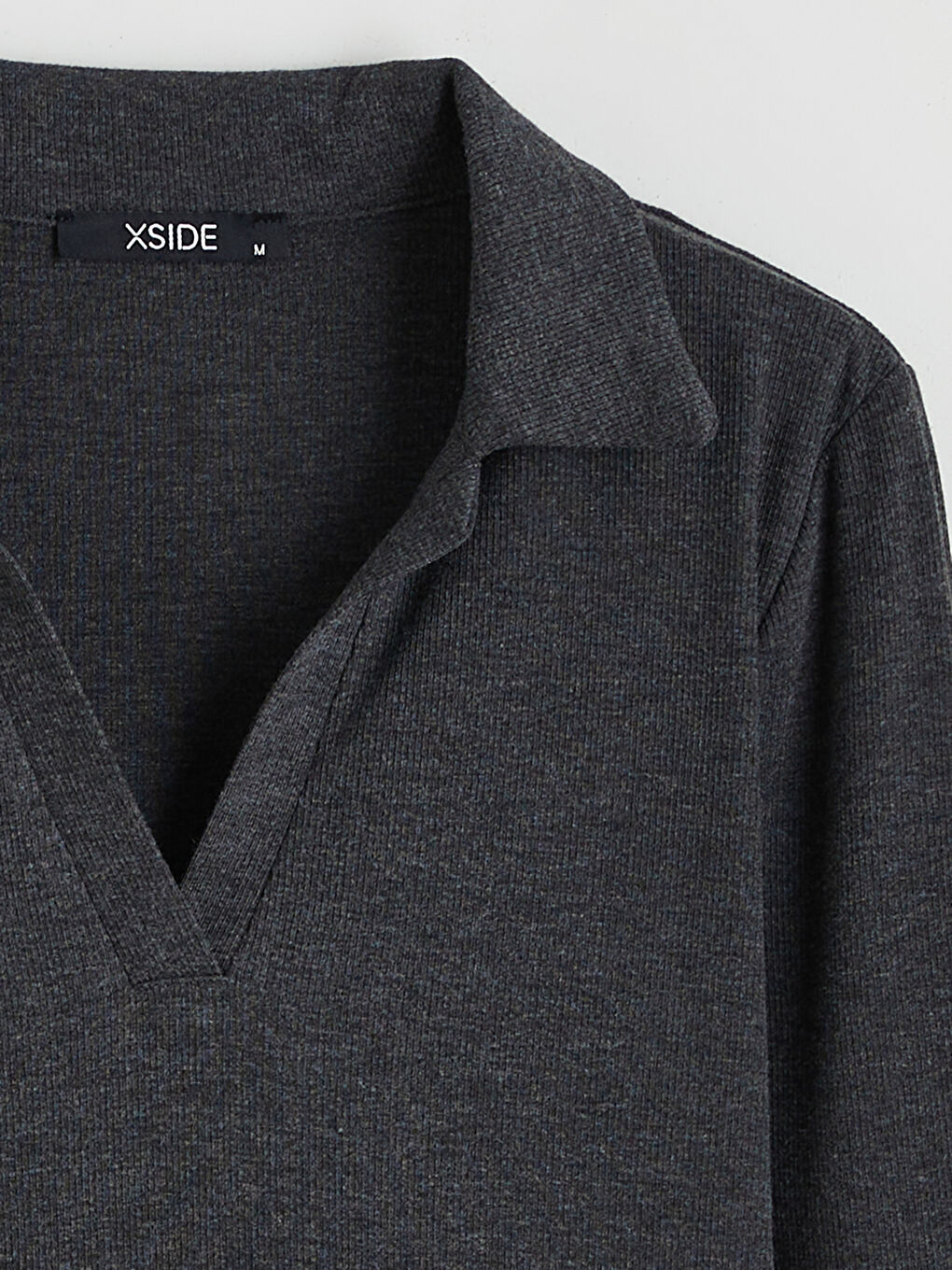 Antrasit Polo Yaka Kadın Body	-5