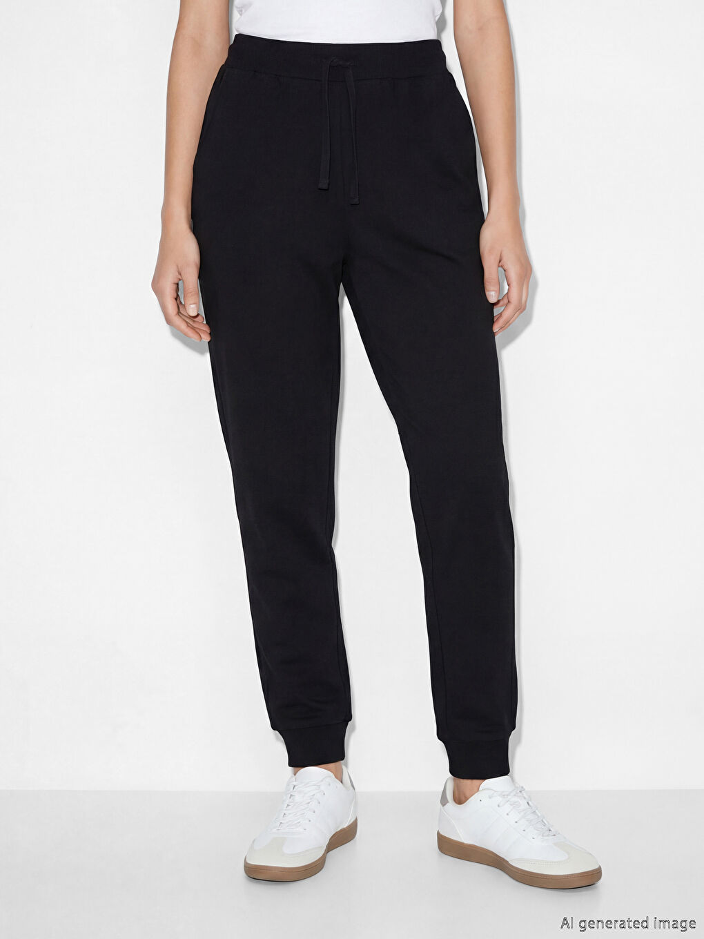 پانتۆڵی وەرزشی قۆڵدار ژنانه‌ی کەمەر لاستیکی-1