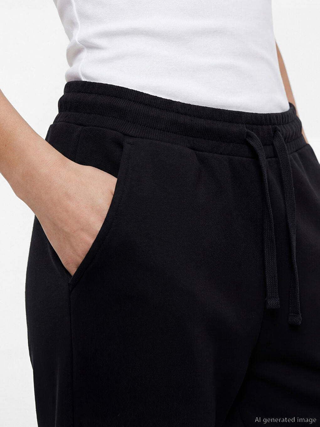 پانتۆڵی وەرزشی قۆڵدار ژنانه‌ی کەمەر لاستیکی-2