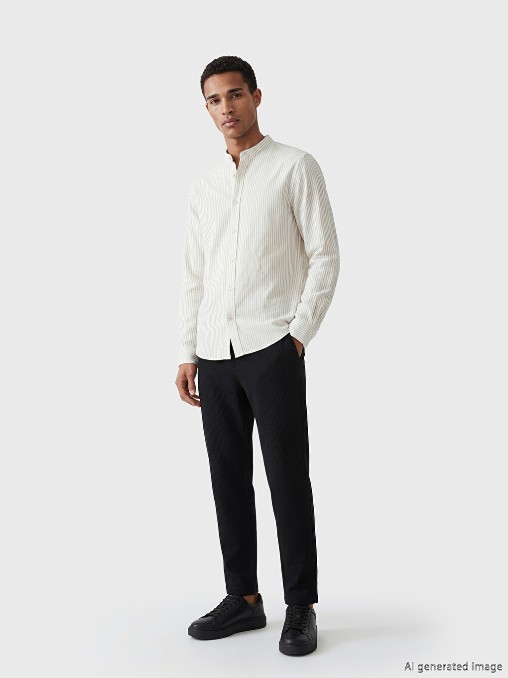 Man Beige Shirt-1