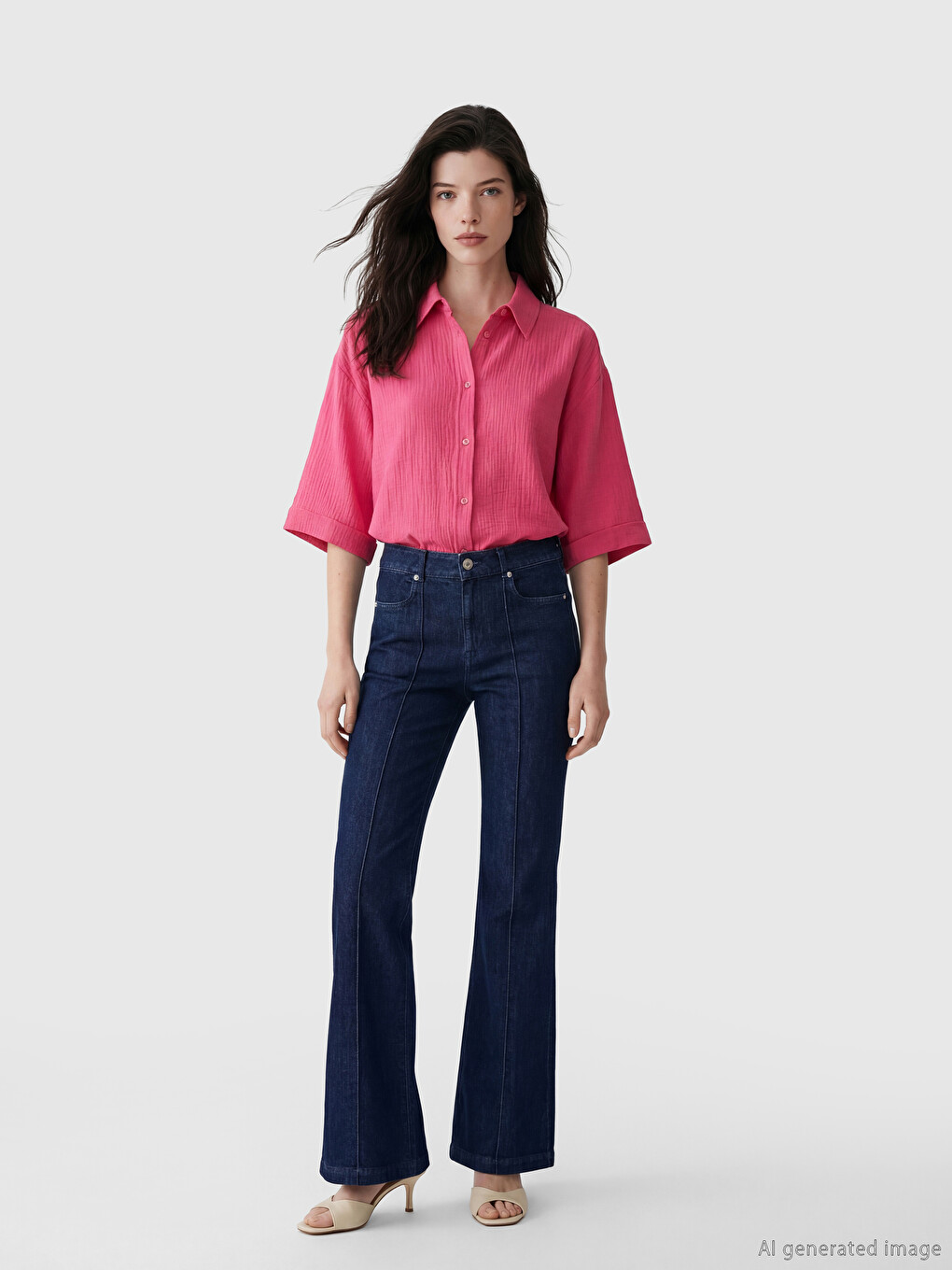 Oversize Muslin Women's Shirt-1