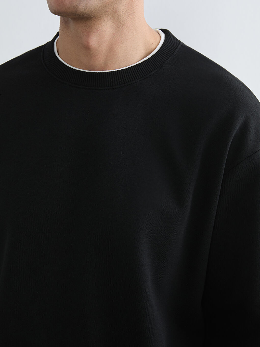 Men's Crew Neck Heavy Sweatshirt-2