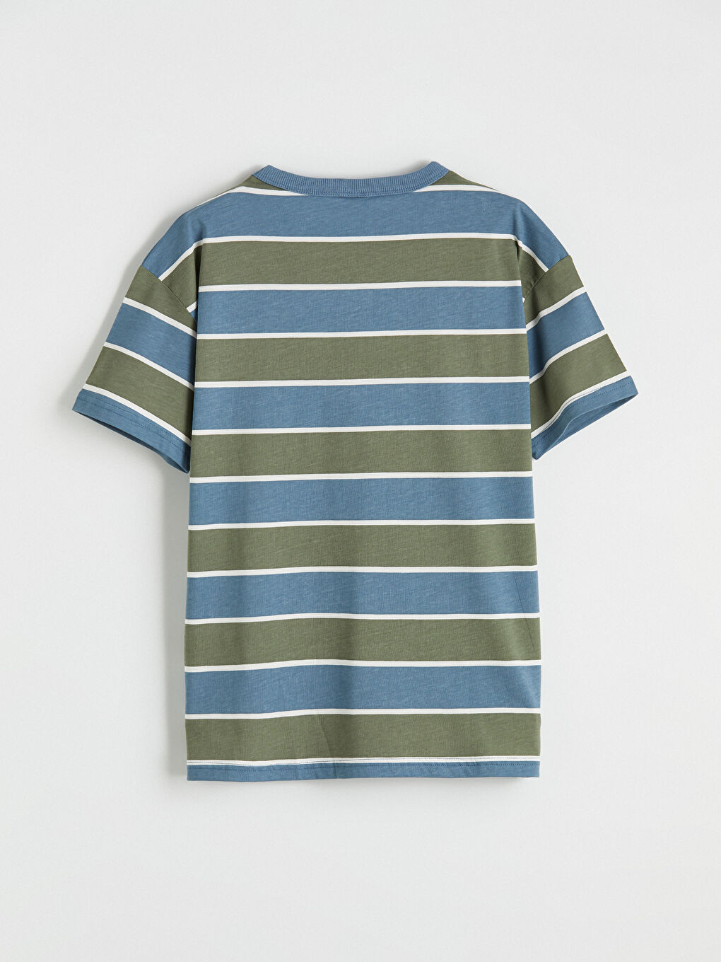 İndigo Bisiklet Yaka Çizgili Erkek Çocuk Tişört-2