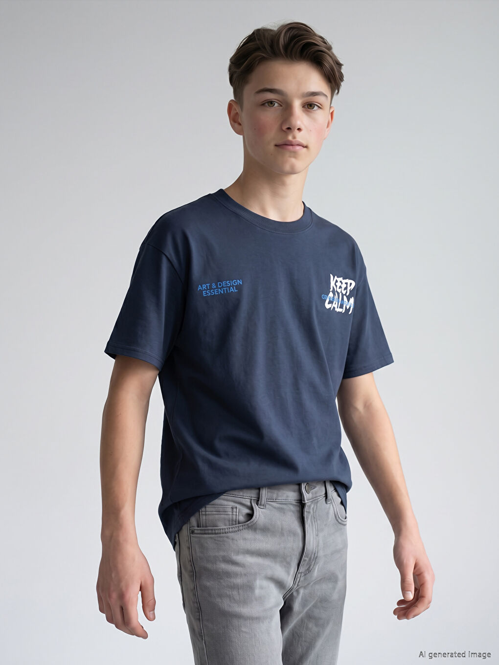 Crew Neck Boy Printed T-Shirt