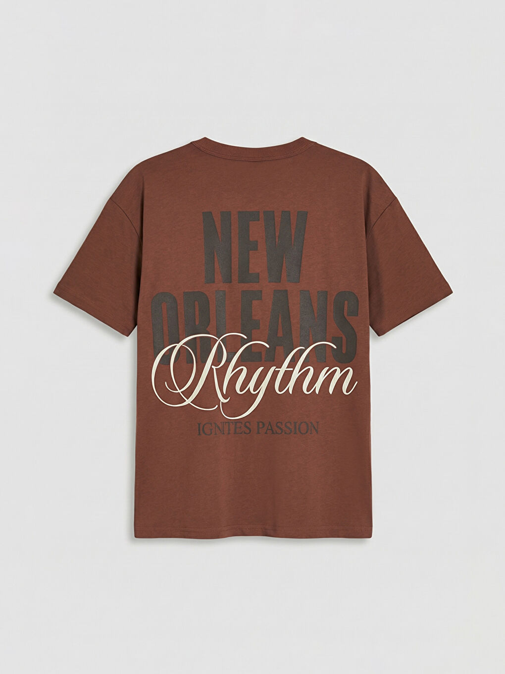 Kahverengi Baskılı Erkek Çocuk Tişört-2