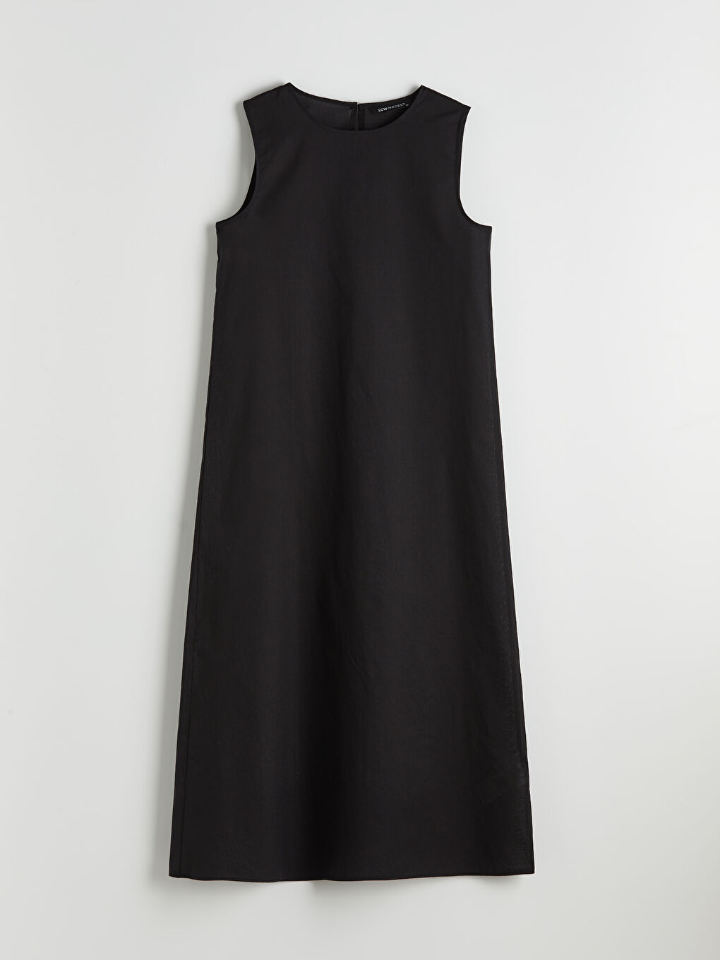 Siyah Bisiklet Yaka A Kesim Elbise Astarı-4