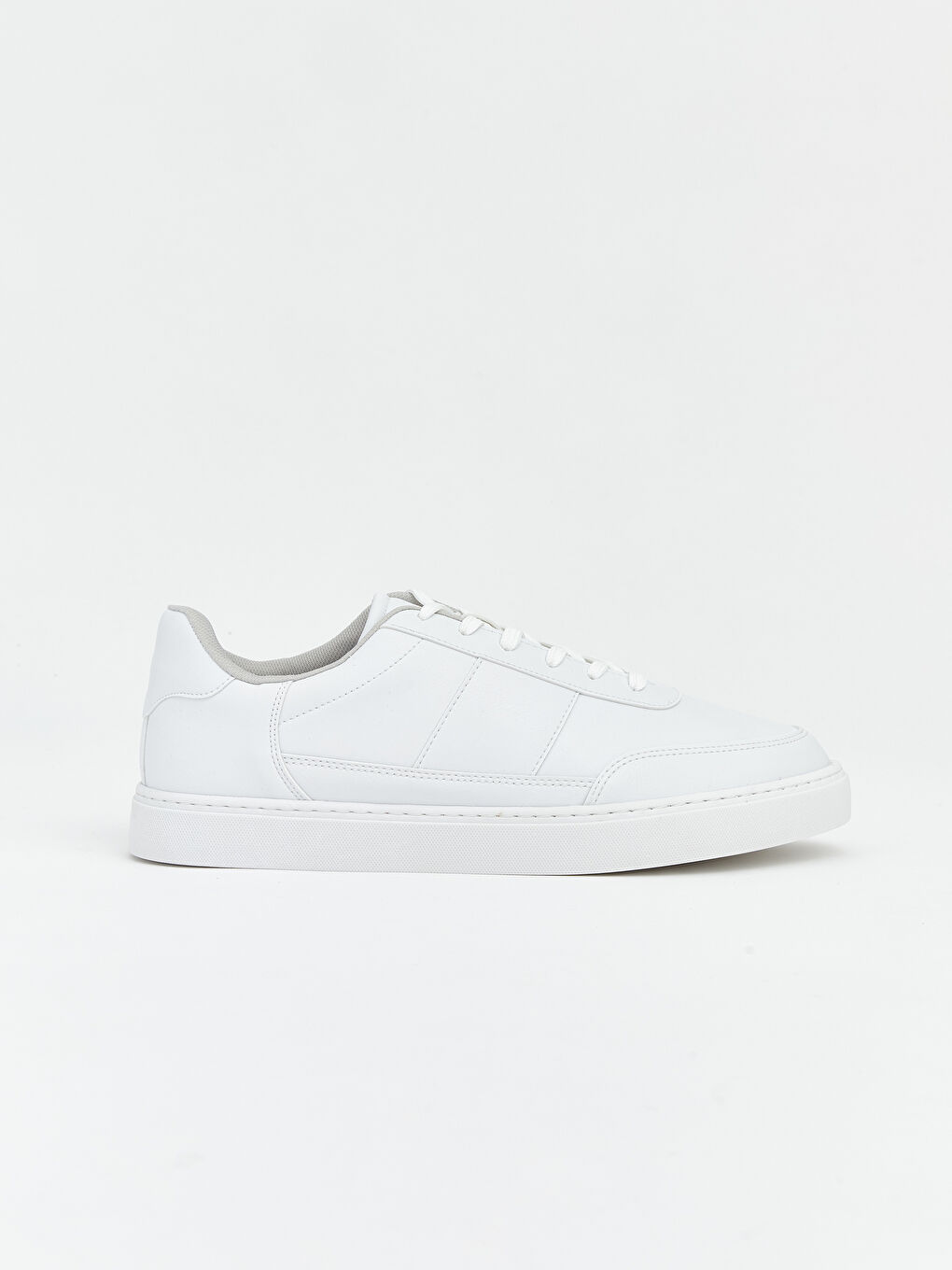 Beyaz Bağcıklı Erkek Spor Ayakkabı-1