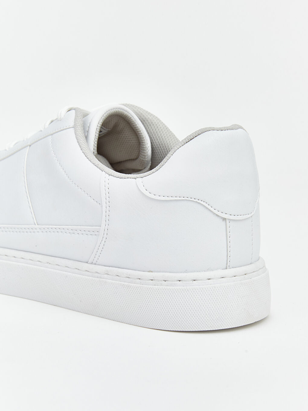 Beyaz Bağcıklı Erkek Spor Ayakkabı-4