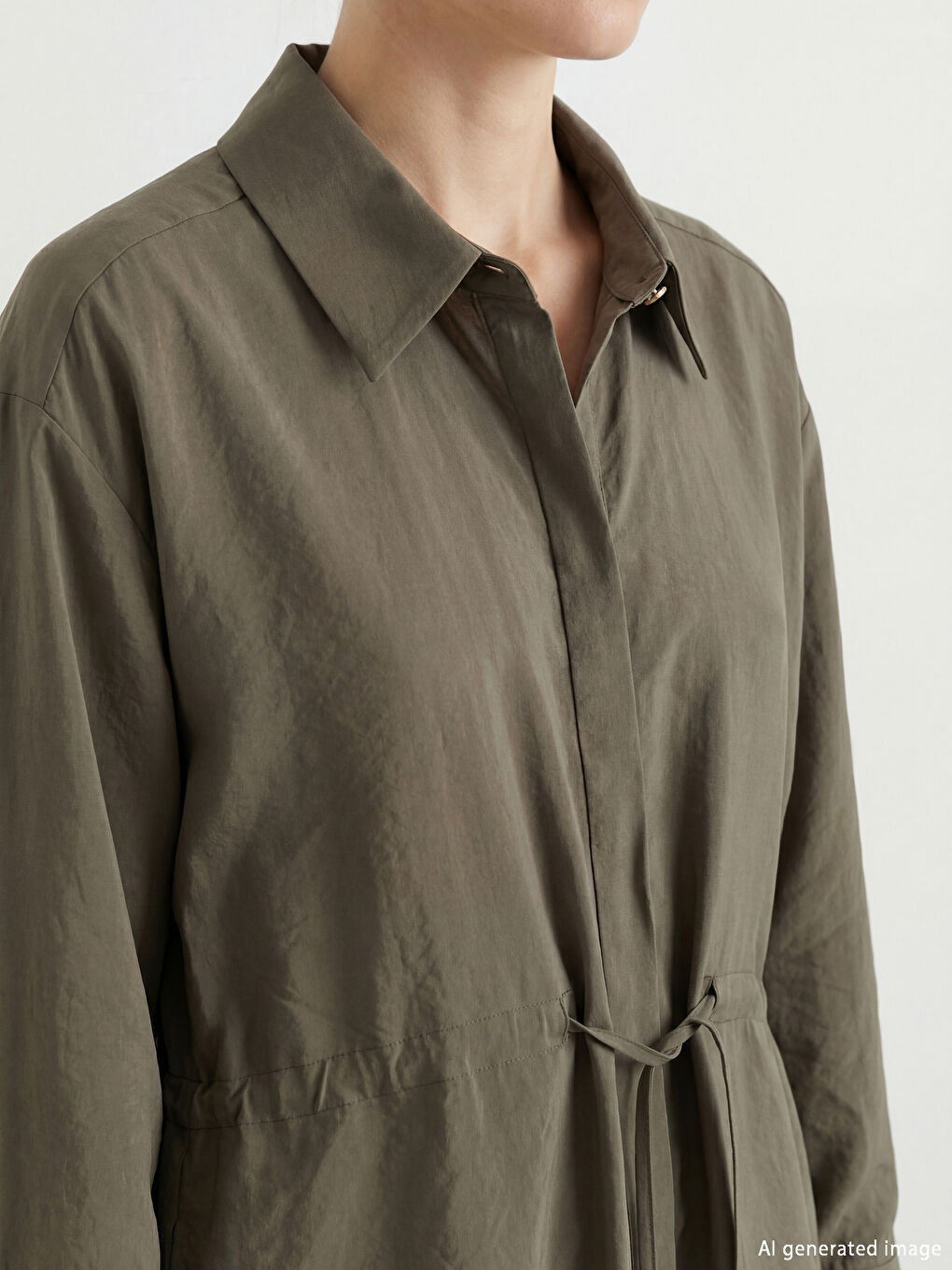 قميص تونيك مكشكش - نساء-1