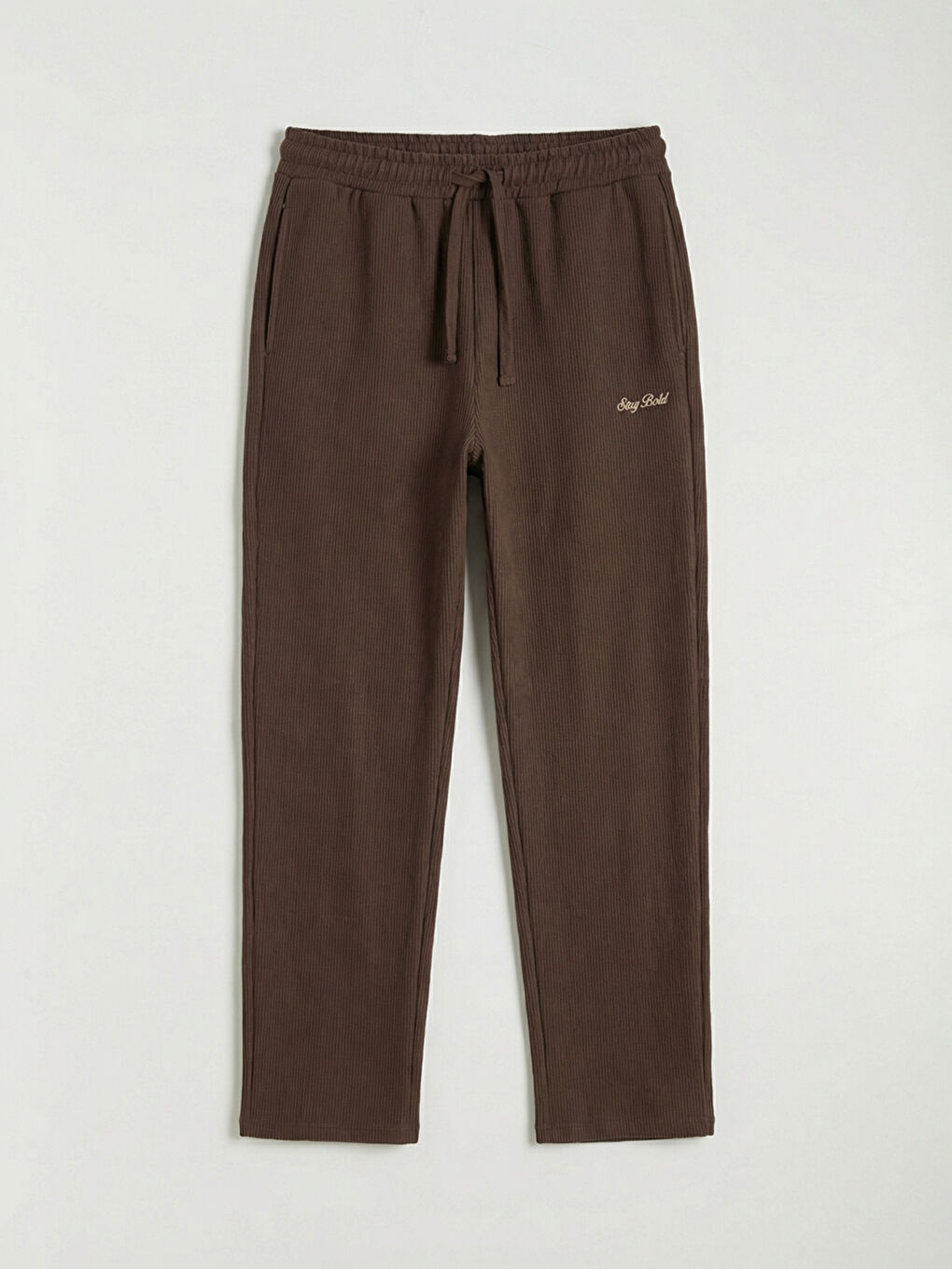 Kahverengi Beli Lastikli Erkek Çocuk Eşofman Altı