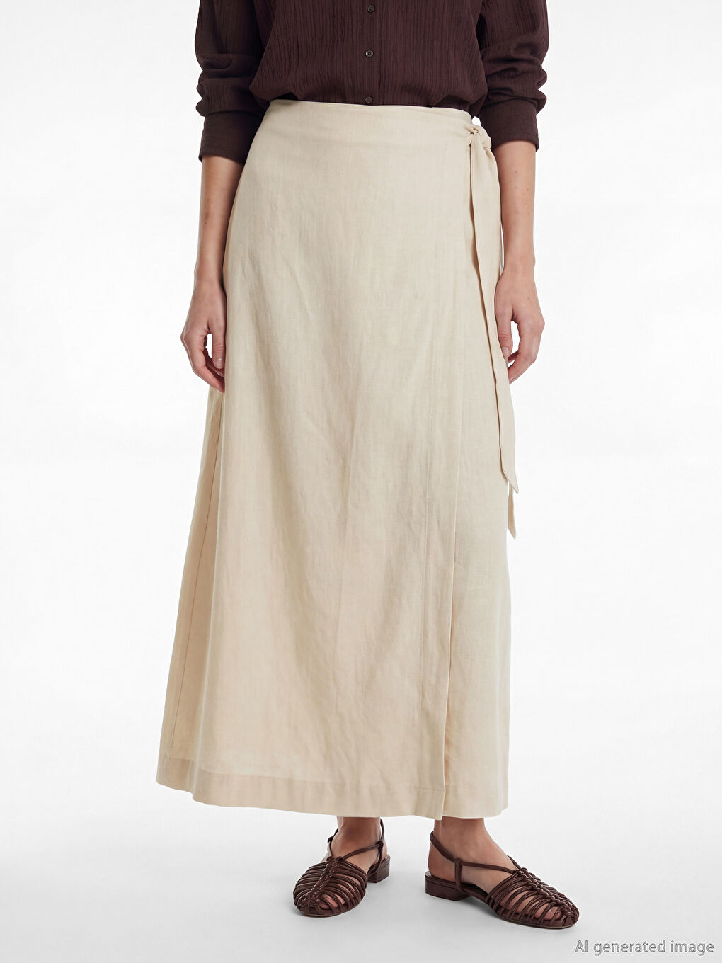 Tie-Waist Wrap Skirt-1