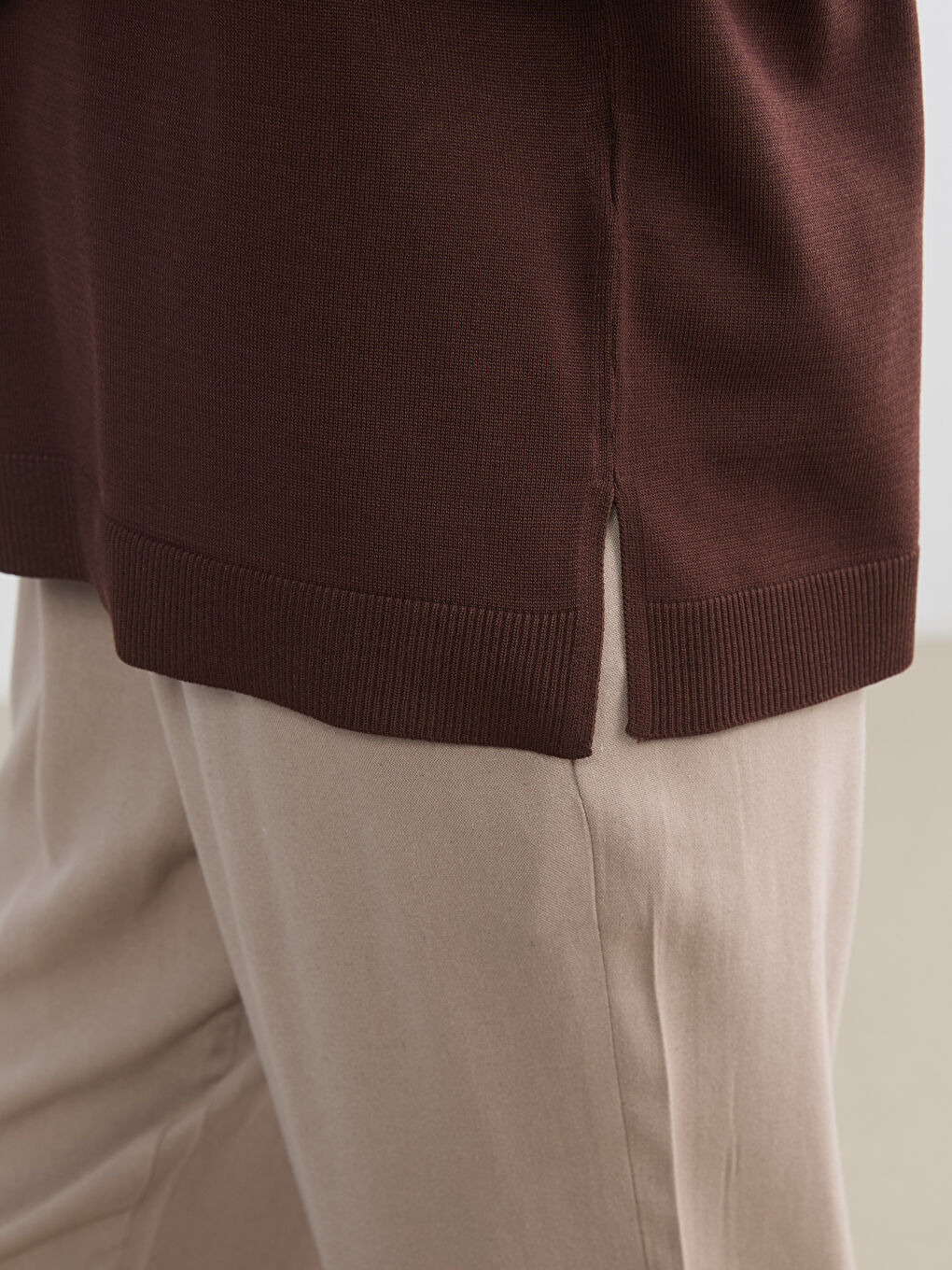 Woman BROWN Sweater-2