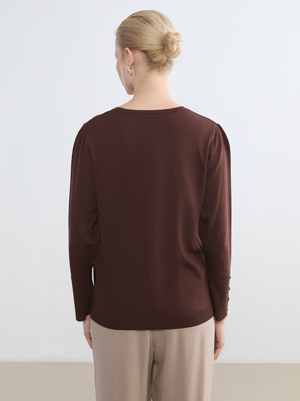 Woman BROWN Sweater-3