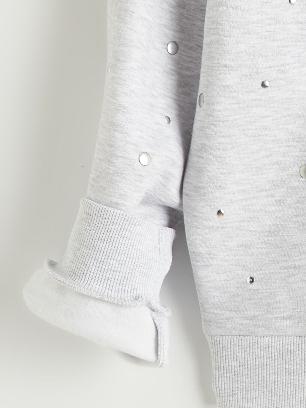 كنزة رياضية رمادي امرأة-5