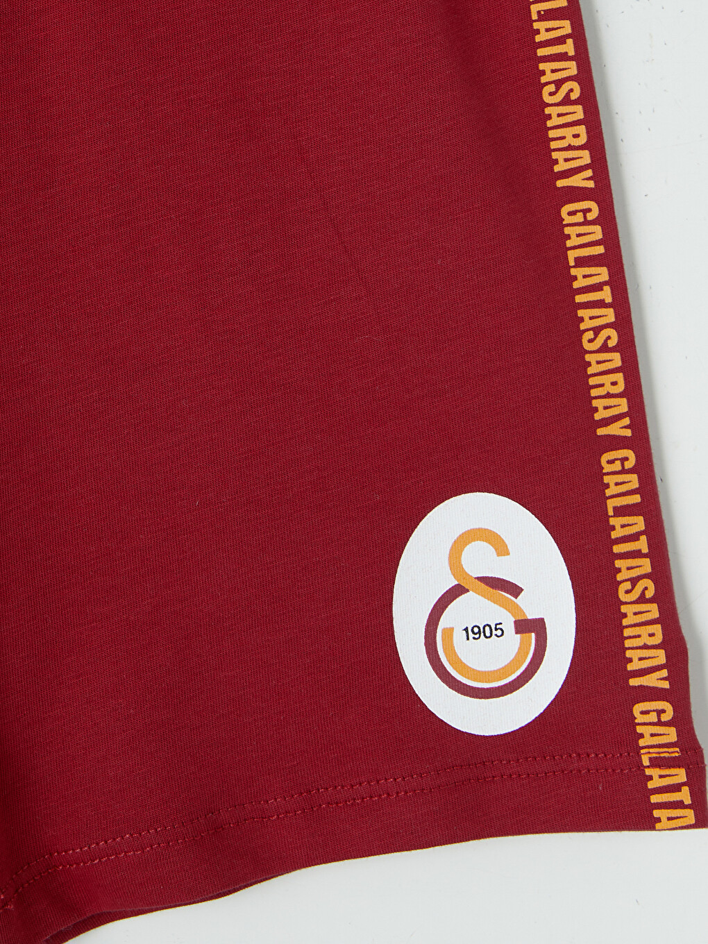 Kırmızı Galatasaray Baskılı Erkek Çocuk Şortlu Pijama Takımı-5