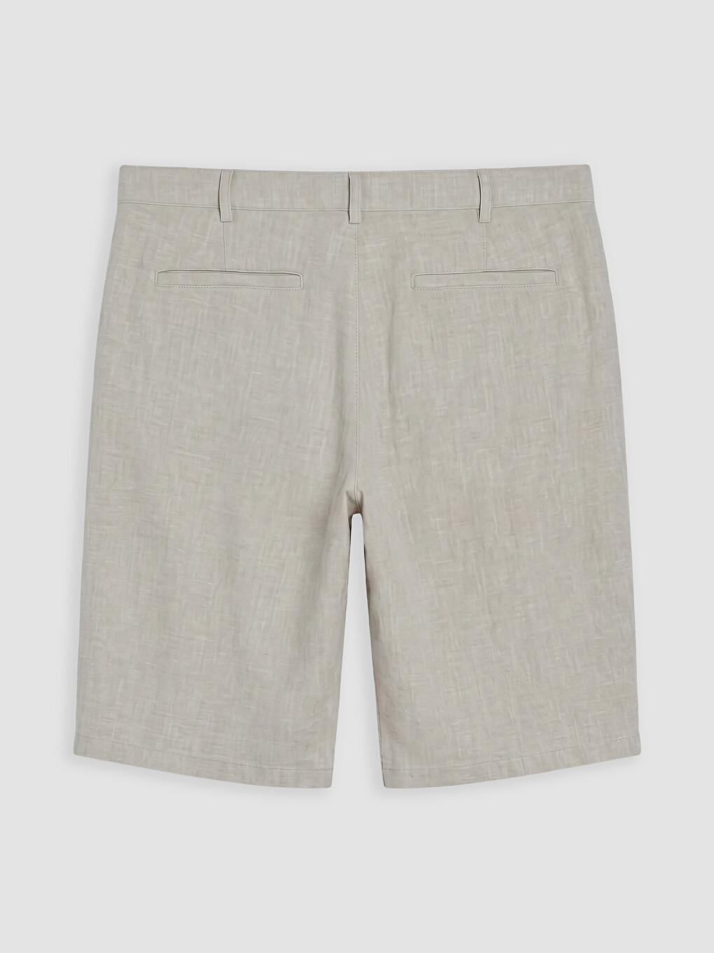 Regular Fit Linen Blend Men's Shorts-5