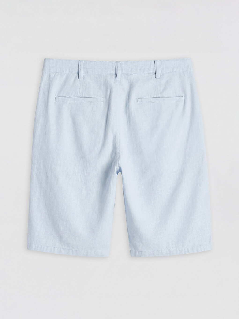 Regular Fit Linen Blend Men's Shorts-3