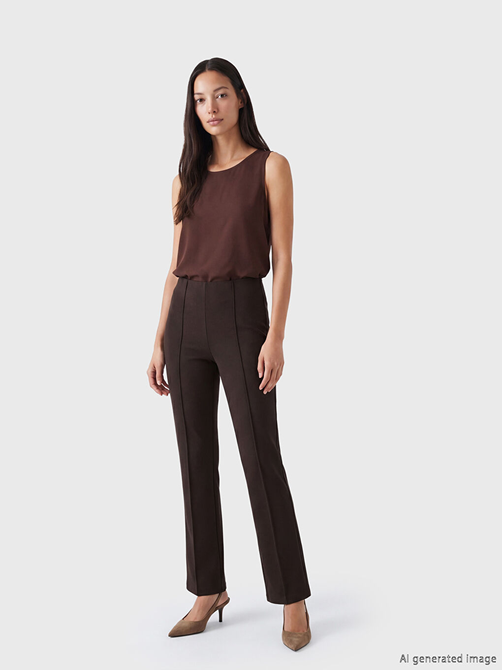 Pantalon Femme à Taille Élastique