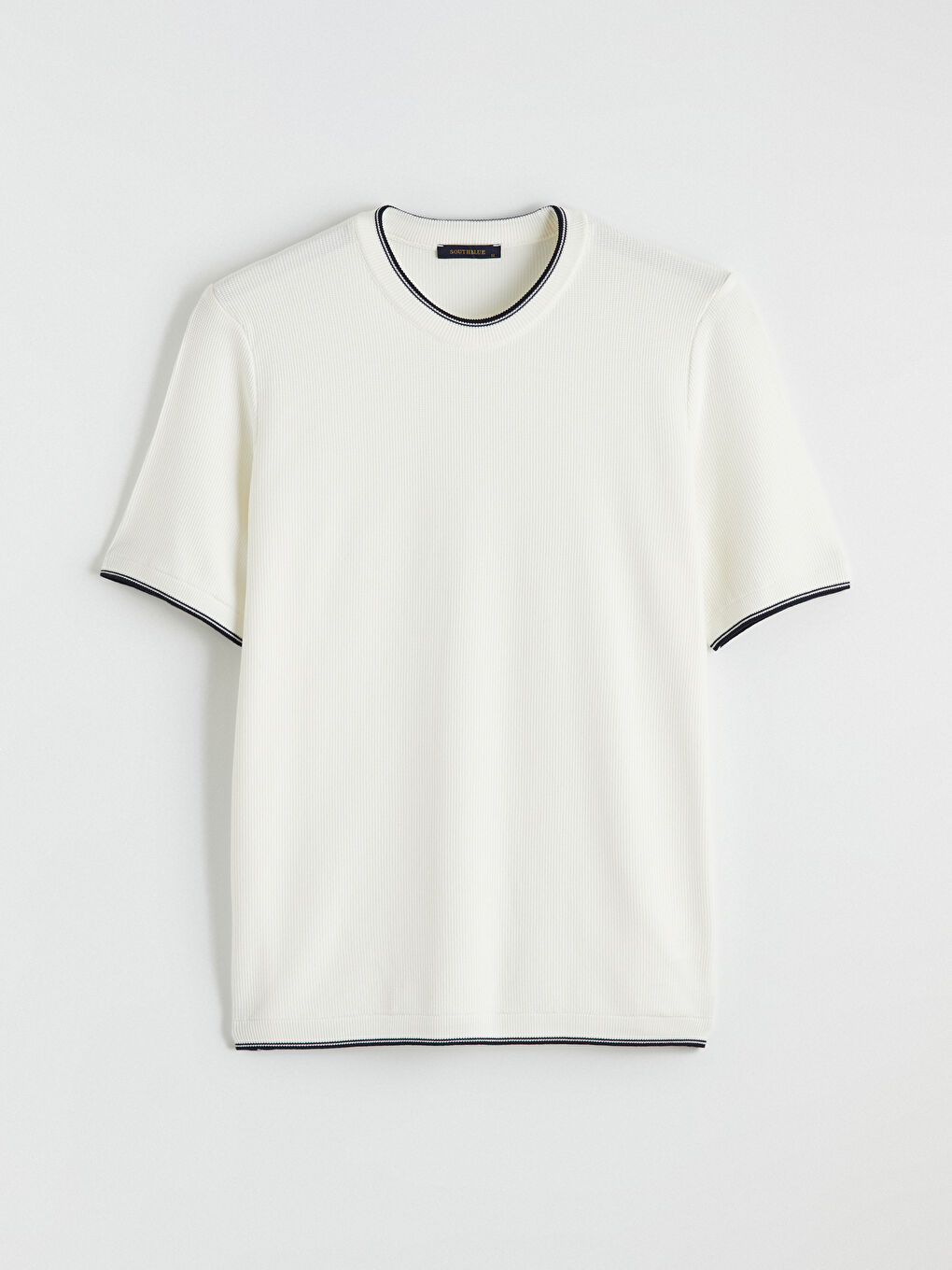 Ekru Bisiklet Yaka Erkek Triko Kazak-6