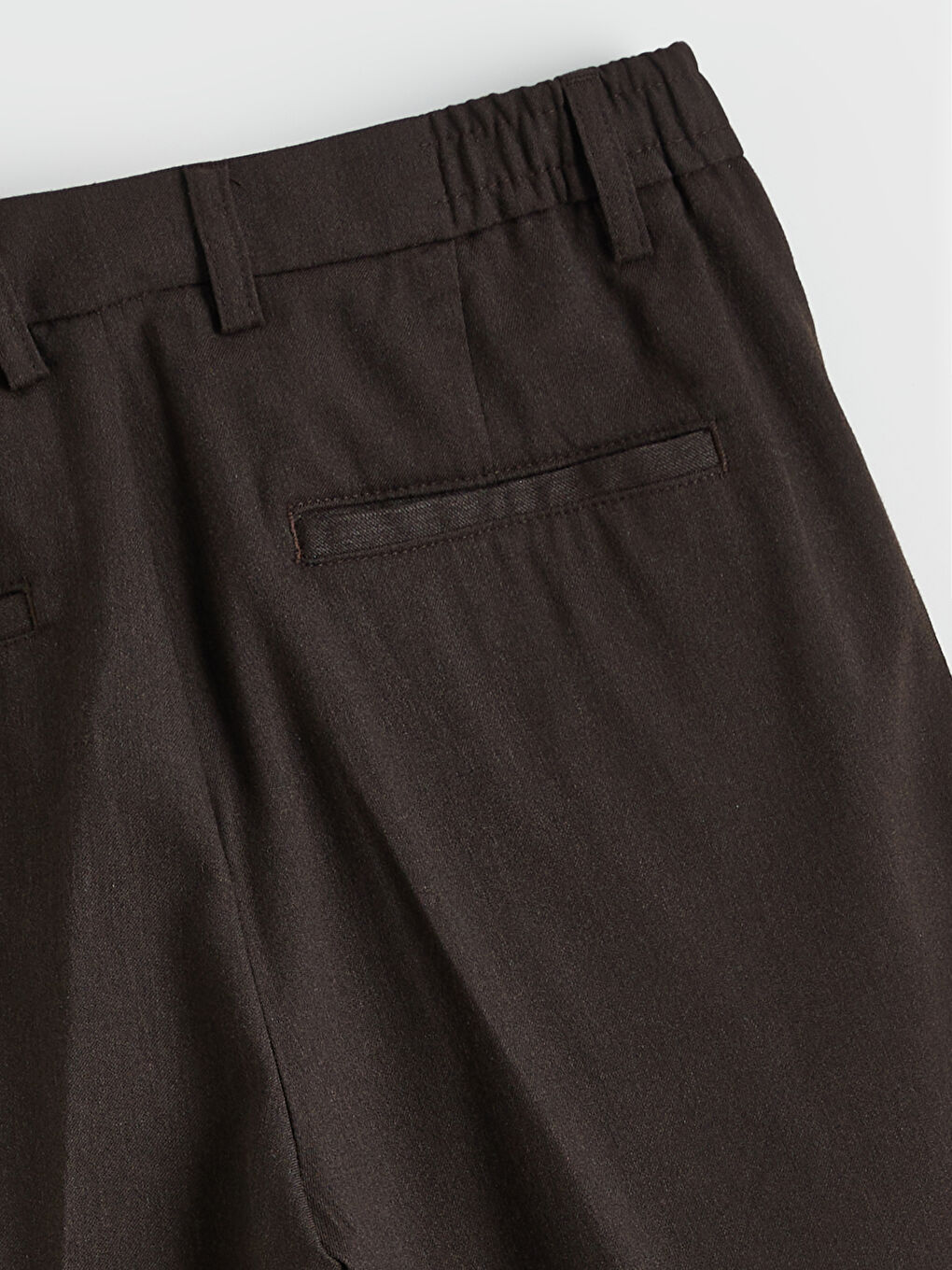 Kahverengi Standart Kalıp Erkek Pantolon-1