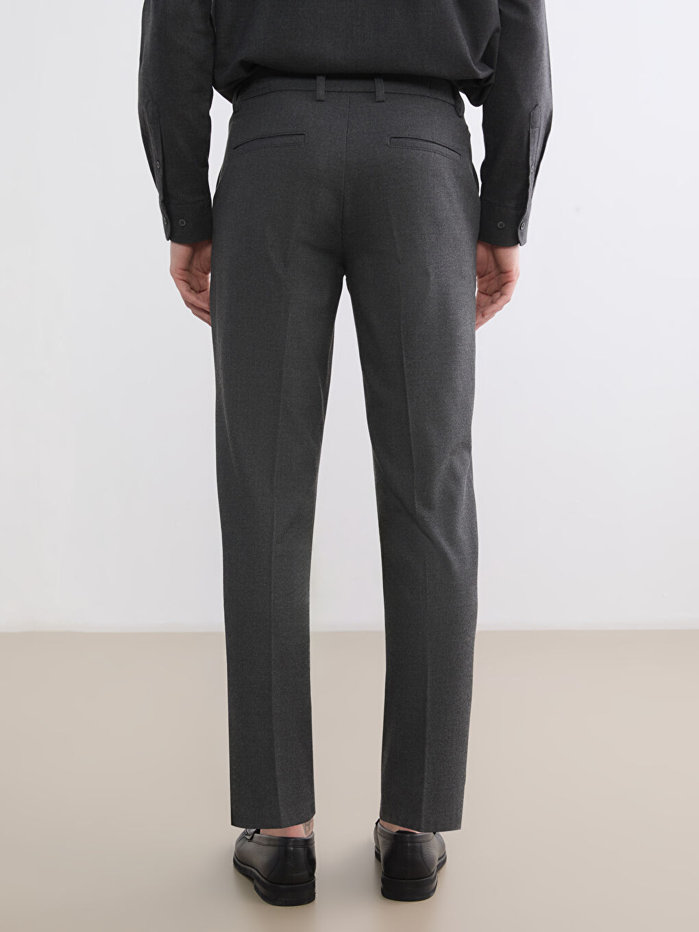 Men's Standard Fit Trousers with Armure Detailing-3