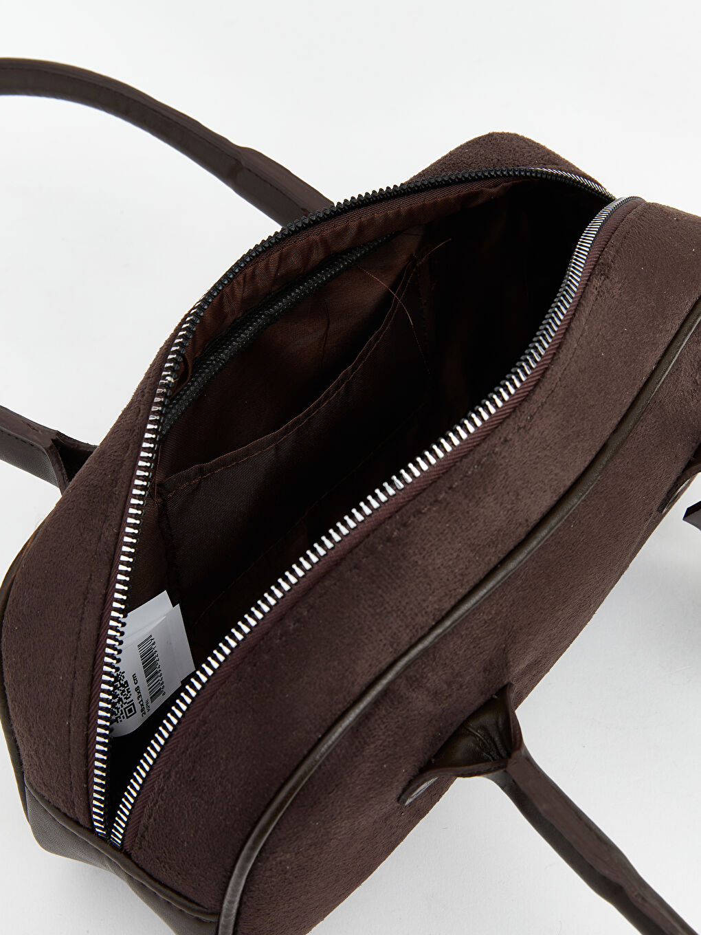 Kahverengi Süet Görünümlü Kadın Omuz Çanta-3