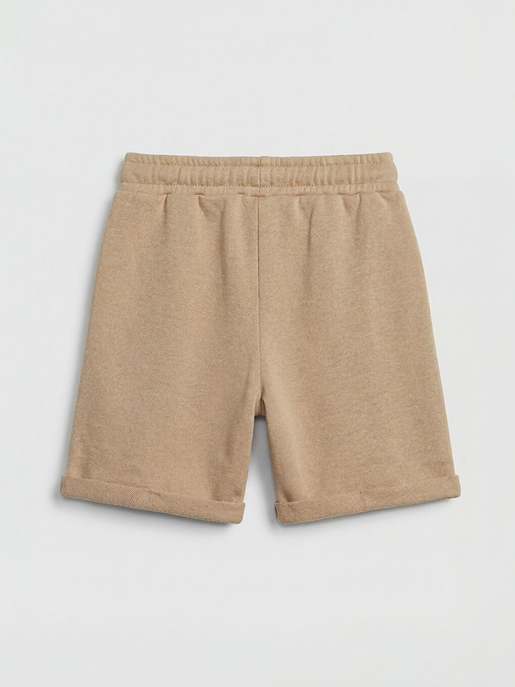 Bej Çizgili Erkek Çocuk Şortlu Takım-4