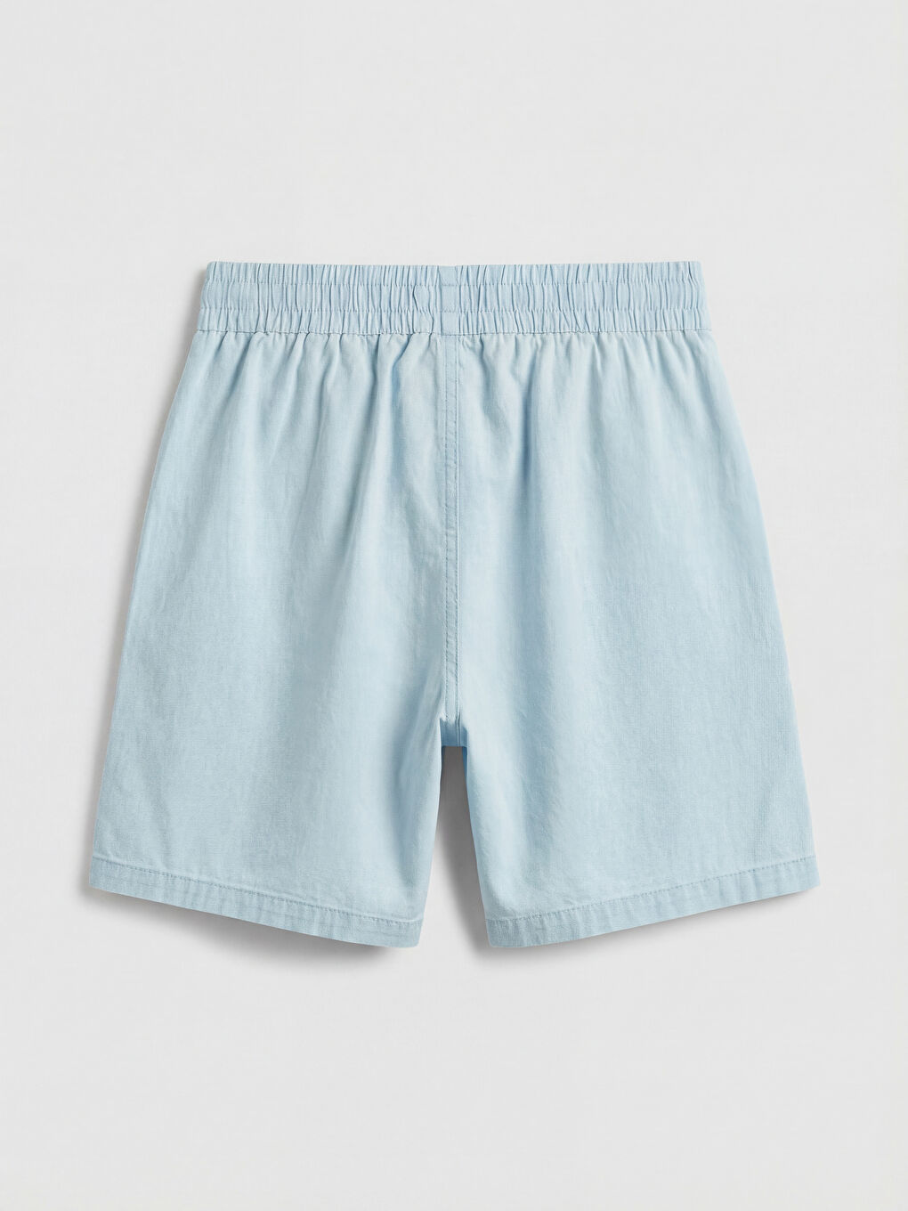 Elastic Waist Women's Jean Shorts-5