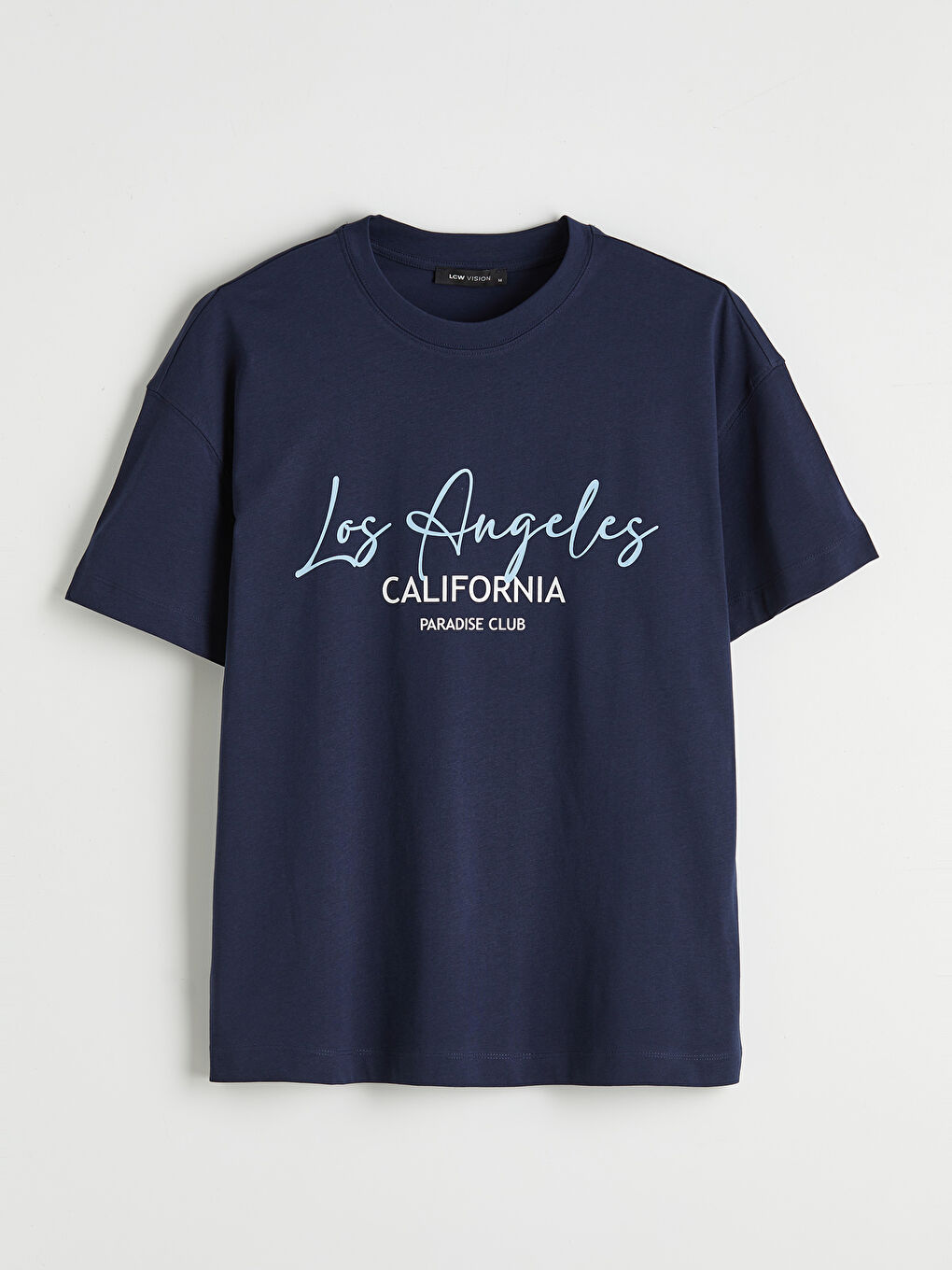 Los Angeles Baskılı Oversize Kadın Tişört-3