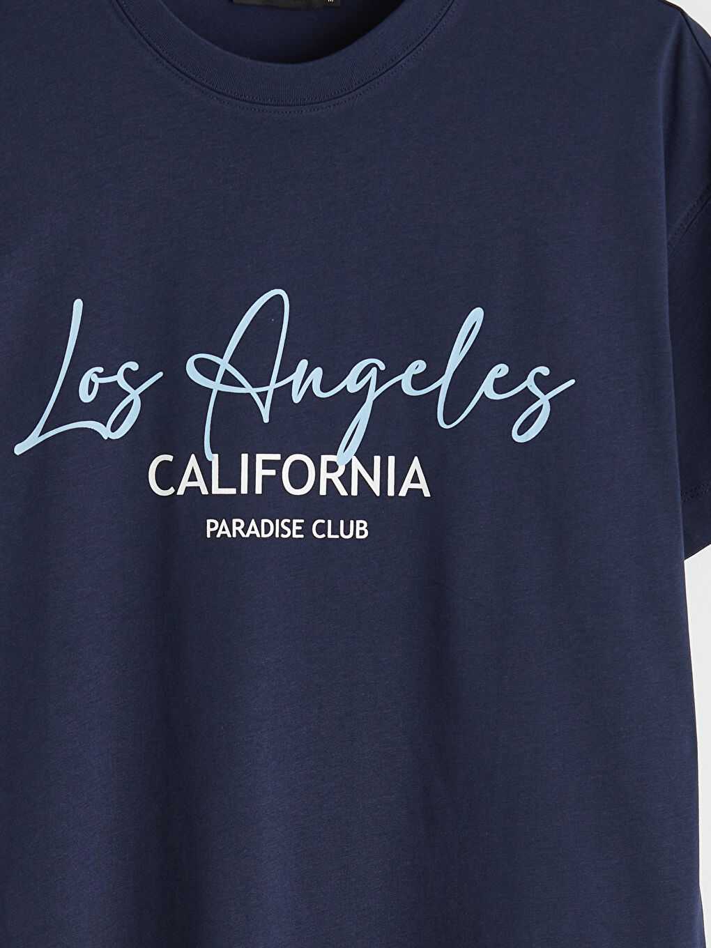 Los Angeles Baskılı Oversize Kadın Tişört-5