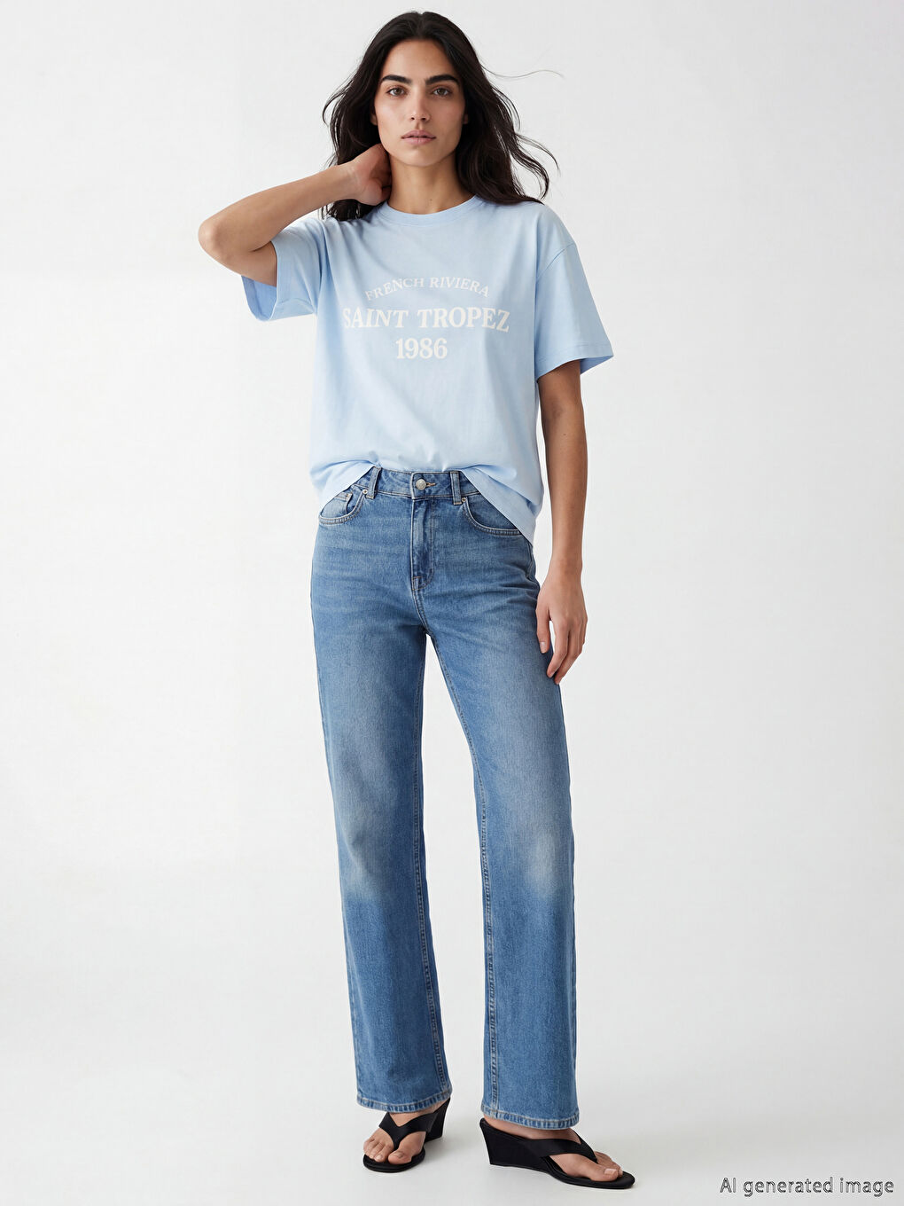 Γυναίκα ΜΠΛΕ Μπλουζάκι-1