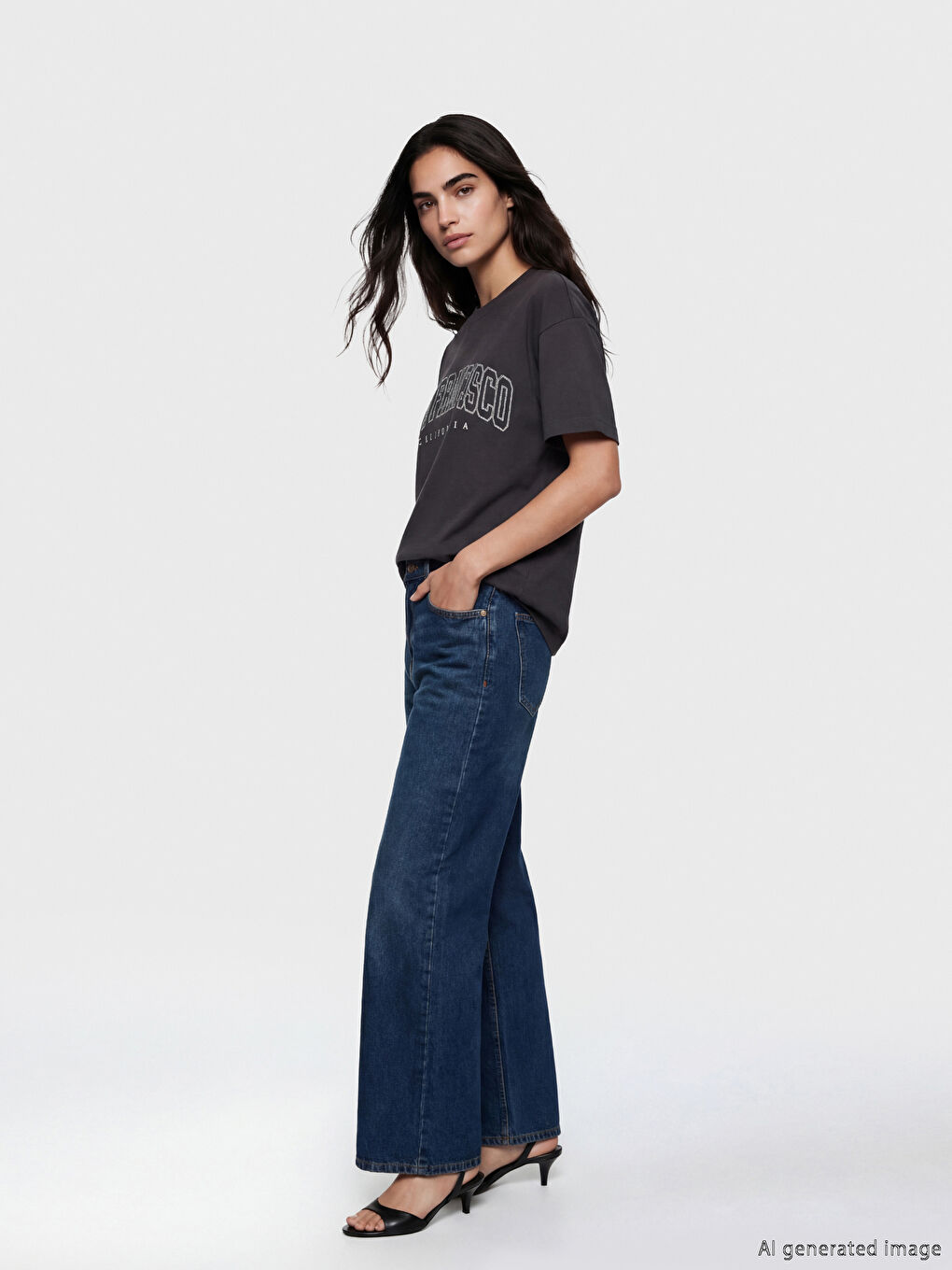 ქალი ანტრაციტი მაისურები და ზედები-1