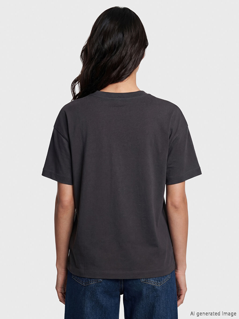 ქალი ანტრაციტი მაისურები და ზედები-2